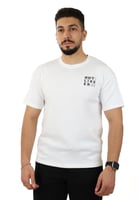 تيشرت رجالي صيفي اوفر سايز بطبعة على الصدر