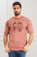 تيشرت رجالي أوفر سايز-مغسول