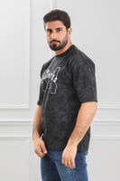 تيشرت رجالي أوفر سايز-مغسول