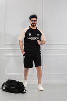 طقم رجالي اوفر سايز شورت - طقم شورت رجالي اوفر ساي...