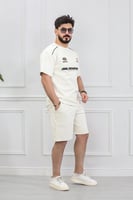 طقم رجالي اوفر سايز شورت - طقم شورت رجالي اوفر ساي...