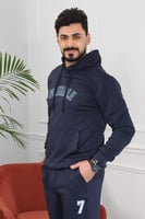 طقم رجالي كاجوال مكون من هودي وبنطال - هودي وبنطال...