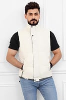 صدرية رجالي شتوي عصري سحاب وأزرار للإغلاق ضد الماء...