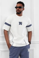 طقم رجالي صيفي كاجوال اوفر سايز بنطال طويل عصري بأ...