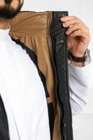 صدرية رجالي شتوي سحاب فرو من الداخل وقبعة وجيوب خا...