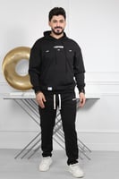 طقم رجالي شتوي قطن بمقاس واسع