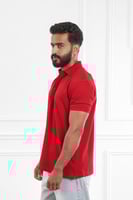 تيشرت رجالي صيفي سادة بياقة بولو وأزرار