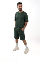 طقم رجالي شورت مع تيشرت - طقم شورت وتيشرت رجالي أن...