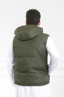 صدرية رجالي شتوي سحاب فرو من الداخل بقبعة وجيوب كب...