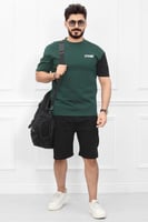 طقم رجالي اوفر سايز شورت - مجموعة رياضية رجالية أو...