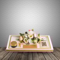 صندوق مهر اكرليك ابيض DB012