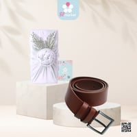 بوكس بوكس هدية حزام رجالي جلد طبيعي MG035