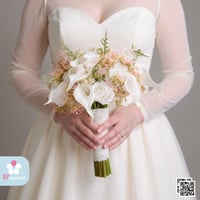 مسكة عروس ورد صناعي M1252