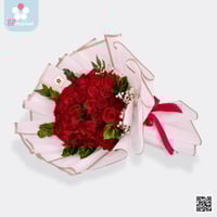 باقة ورد طبيعي احمر NF064