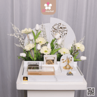 صندوق المهر المقوس الرصاصي مع كتابة الاسماء بأكلير...