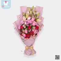 باقة ورد طبيعي احمر NF065