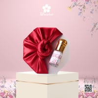 توزيعات عطر مسك بتغليف قماش مع القاعدة والثيم