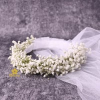 طوق ورد جبسو ورد طبيعي Q004