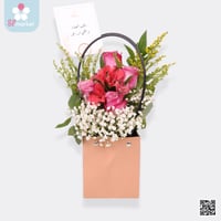 باقة ورد طبيعي في كيس NF048