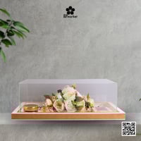 صندوق مهر اكرليك ابيض DB012