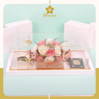 صندوق مهر اكرليك ابيض DB012