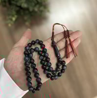 سبحة بكلايت اخضر مخلوط