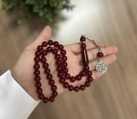 سبحة بكلايت عنابي