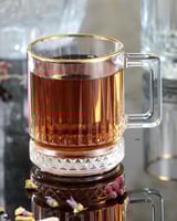 طقم أكواب زجاجية فاخر 6 قطع – سعة 180 مل (ارتفاع 8...