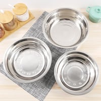 طقم أوعية من قطعتين فضية 20 سم