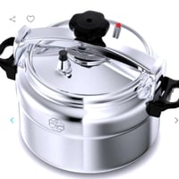 طنجرة ضغط ألومنيوم فضي سعة 11 لتر بطلاء جرانيت – ط...