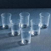 مجموعة أكواب ماء وشاي تركي 12 قطعة – زجاج أبيض بتص...