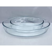 طقم صواني فرن مصنوع من زجاج البايركس المقاوم للحرا...