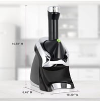 ماكينة صنع الآيس كريم الكهربائية 200 واط منزلية سه...