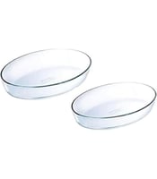 طقم صواني فرن مصنوع من زجاج البايركس المقاوم للحرا...