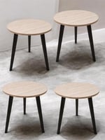 طقم طاولات ٤ قطع بعدة الوان ثقيلة خشبية وعملية