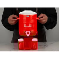 ترمس الحرم 2 لتر مع 6 أكواب صغيرة – تصميم روحاني أ...