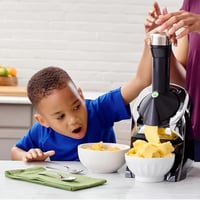 ماكينة صنع الآيس كريم الكهربائية 200 واط منزلية سه...