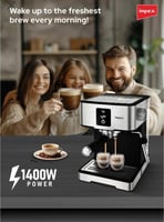 ماكينة صنع قهوة الإسبريسو ضغط 20 بار – سعة 1.7 لتر