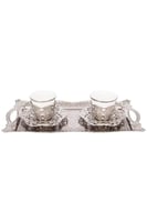 طقم تقديم قهوة دورو لشخصين مع صينية – لون أبيض أني...