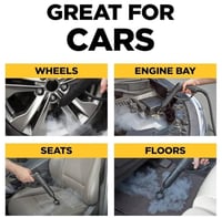 مكنسة ومنظف بخار سيلفر كرست عالية الأداء بقوة 2000...