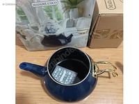 طقم إبريق شاي أسود/شيف مكون من 2 إبريق شاي من السي...