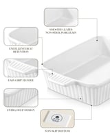 طقم صواني فرن مستطيلة بمسكات 3 قطع – 10/12/14 إنش...