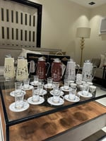 طقم ملكي سيراميك فضي من 38 قطعه