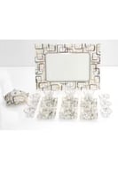 طقم شاي زجاجي فاخر 26 قطعة لـ 6 أشخاص – تصميم عصري