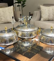 طقم حافظات طعام ماركة السيف – 3 مقاسات بتصميم فضي...