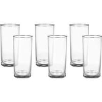 مجموعة أكواب زجاجية شفافة 6 قطع متعددة الاستخدامات...