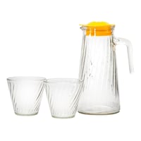 طقم مشروبات زجاجي 5 قطع – إبريق 1.5 لتر مع 4 أكواب...