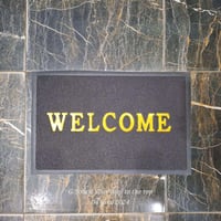 سجادة باب منقوشة 40×60 سم لون رمادي