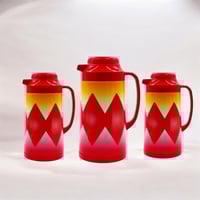 طقم ترامس فيتنامي 3 مقاسات مختلفة لون أحمر