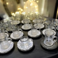 طقم بيالات قهوة وشاي فاخر 48 قطعة